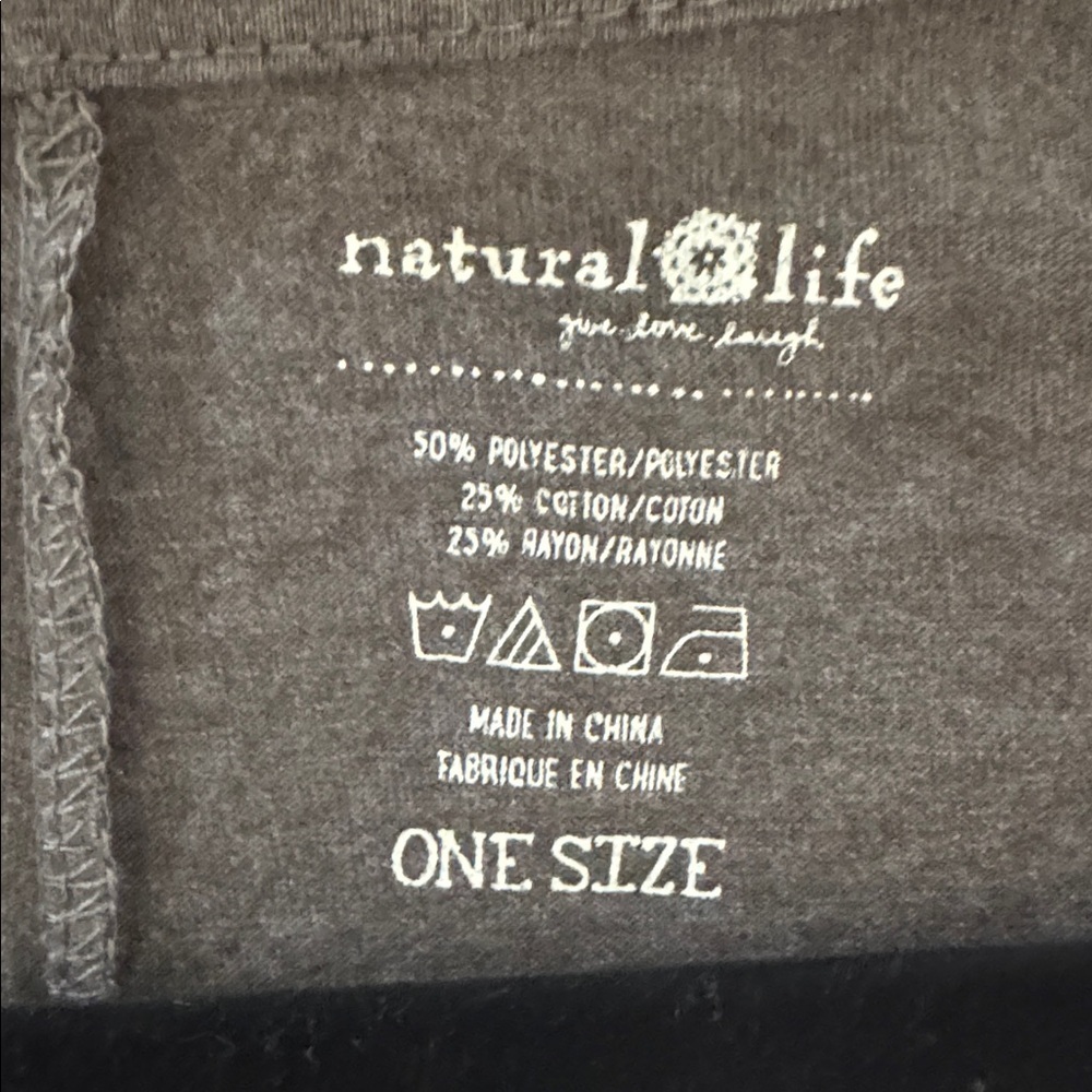NATURAL LIFE Charcoal Gray Maxi Jumpsuit one size - Picture 8 of 12